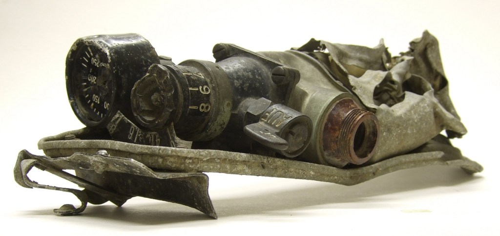 A part from the wreckage of a downed WW2 aircraft.